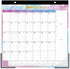 Magnetic Calendar for Fridge 2024, 10'' x 10'', Jan-Dec, 6 Topic Design with Ruled Blocks