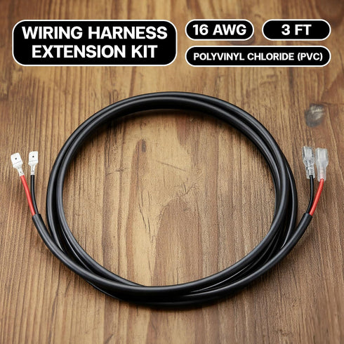 2PCS 16 3 (2 Packs) MADCATZ AWG Feet Wiring Harness Extension Kit for LED Light Bar, Work Light, Off Road Lights, Fog