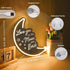5V Dimmer 15.75 Britrio LED Moon Neon Light Sign, Love You To the Moon And Back Mirror Neon Wall Decor for Party Girls