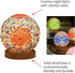 PLBSE Dimmable Boho Style Wooden Base Table Lamp Touch Color Changing Rechargeable Battery Operated LED Bedside Mood