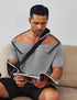 Men's Adaptive Recovery Shirt for Post Shoulder Surgery - Tear Away Short Sleeve
