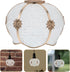 E27 4.2cm Garneck Plastic Lamp Shade with Iron Frame Socket Aperture Boho Light Cover for Pendant and Floor Lamps