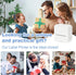 NHOWIN 4 Sticker Printer, Portable Thermal Bluetooth Inkless Label Maker with Roll Paper, Mini Sticker Maker Machine