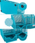 EasyPAG Desk Organizer, Blue - Mesh Desktop Caddy with 6 Compartments and 1 Drawer for Office, Home, School