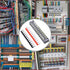 12pcs 600V 15A 12 Position Double Row Screw Terminal Strip and 400V 10A Red/Black Pre Insulated Terminal Barrier