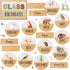 Back to School Birthday Bulletin Board Set, Summer Woodland Animals Class Birthday Stickers for School Calendar Decor