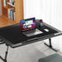 Cacoy Leather Desk Pad Protector, 36" x 20" Large Mouse Pad, Waterproof Desk Writing Pad for Office and Home, Black