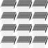 Smarpau Mesh Zipper Pouch, 96 Pack Small Zipper Pencil Pouch, Multipurpose Waterproof Bags for Travel, Black