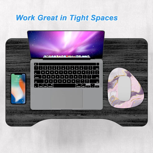 Rimilak Small Mouse Pad 6 x 7 Inch, Irregular Mini with Non-Slip Rubber Base, Waterproof for Home Office - Pink Gold