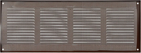 Vent Systems 16" x 6'' Inch Brown Air Vent Cover, Metal Air Return Grill with Pest Guard Screen