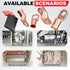 10 6 5/16" 6 AIRIC PCS UL Listed AWG - Battery Cable Lugs, Heat Shrink Ring Terminals End, Copper Cable Ends, Wiring