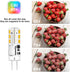 G4 LED Bulb JC Type Bi-Pin Base, 1.5W AC/DC 12V, 10W T3 Halogen Replacement, Warm White 3000K, 10-Pack
