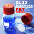 Polypropylene PBT GL25 GL32 GL45 Screw Cap with Pour Ring and Silicone Gasket for Media Bottles (GL32 PBT 2PCS)