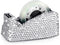 Glitter Tape Dispenser, Bling Crystal Luxury Handmade Diamond Holder with 2 Pcs Tapes for Girls, Women