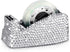 Glitter Tape Dispenser, Bling Crystal Luxury Handmade Diamond Holder with 2 Pcs Tapes for Girls, Women