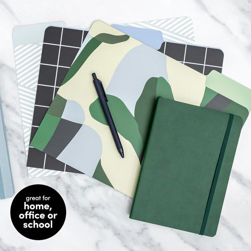 PAPERAGE 12 Pack Decorative File Folders, Heavyweight Paper, 3 Unique Designs, Letter Size (9.5 x 11.75") with 1/3 Cut