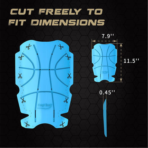 Hmyl Easy 11.5''7.9''0.45'', 3 Breathable No Strap Knee Pad Insert for Work Pants/Bibs, Uniforms, and Tactical Pants