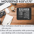 Funny Gag Sarcastic Mousepad, Welder Hourly Rate Gift for Welding Worker, Black Computer Mouse Pad