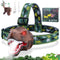 Kids Dinosaur Headlamp Flashlight - Rechargeable LED Headlights with Roar & Silent Mode, T-Rex Toys