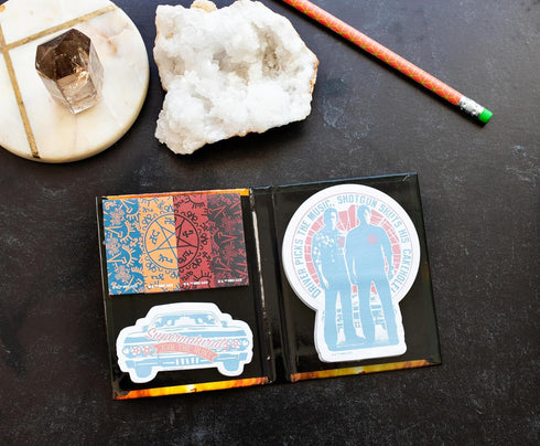 Supernatural Sticky Note and Sticky Tab Box Set, Notepad Stationery Paper for Organization and Note-Taking