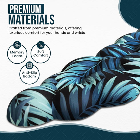 Cloud Wrist Rest Keyboard and Mouse Pad Set, Comfortable Wrist Rest for Gaming and Computer Use