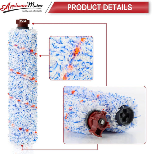 Cross Wave Replacement for Bissell CrossWave Pet Pro 1785, 3 Pack Multi-Surface Brush Rolls + Filters