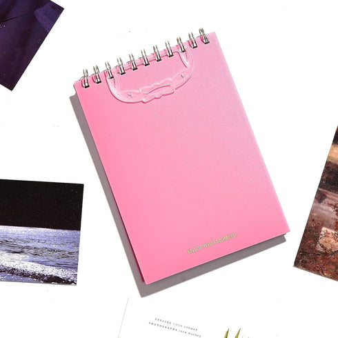 Yoment Top Spiral Notebooks, 6" x 8.5", College Ruled, 160 Lined Pages, Waterproof Cover, Pink