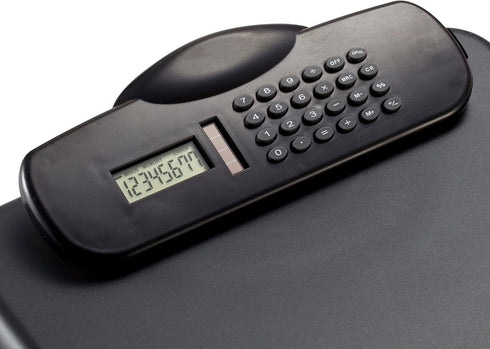 Officemate OIC Slim Clipboard Storage Box with Calculator