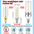 E12 100w Dimmable Bulbs C7,6000K White,1000 T6 E12 12W Bulbs Flicker,2 Pack LED Candelabra Replacement Daylight Bright
