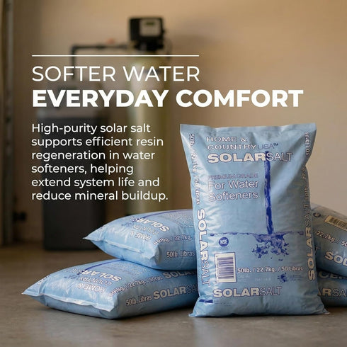 Country (50 Home and All Natural Solar Salt for Water Softener Pounds)