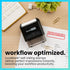 ExcelMark Revised Self Inking Rubber Stamp - Red Ink