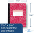 Roaring Spring Colored Composition Notebooks, 4-Pack, Wide Ruled, 100 Sheets, 15# White Paper, 9.75"x7.75", Hard Board Marble Covers in Purple, Green, Red and Blue by ROARING SPRING