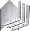 WENQUIT 25Pcs Stainless Steel Angle Brackets, 4x 4 Heavy Duty Corner Brackets, Metal
