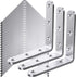 WENQUIT 25Pcs Stainless Steel Angle Brackets, 4x 4 Heavy Duty Corner Brackets, Metal