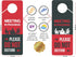 Meeting In Progress Do Not Disturb Door Hanger Sign, 2 Pack, Double Sided, Ideal for Offices and Online Sessions
