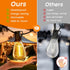 50FT 32 S11 Bulbs (2 IP65 2200K Outdoor String Lights, Patio Lights with Shatterproof Spares), Waterproof