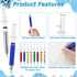 72Pcs Syringe Pens, Multi-Color Nurses Week Gifts Bulk, Retractable Black Ink Nurse Pens, Nursing School Supplies