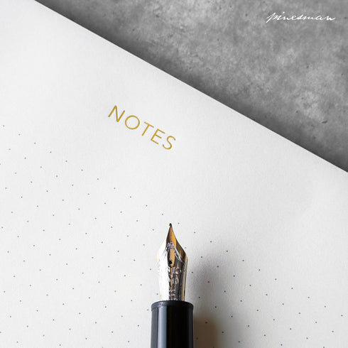 Mouse Pad Notepad for Professionals, Executive's Desk Note Pad, Minimalist, Gold Foiled, Dotted Layout, 9.8" x 7.9", Eco-friendly, FSC™ Certified by Pinesman