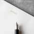 Executive's Desk Mouse Pad Notepad - Minimalist Gold Foiled Dotted Layout, 3 Pack, Eco-friendly