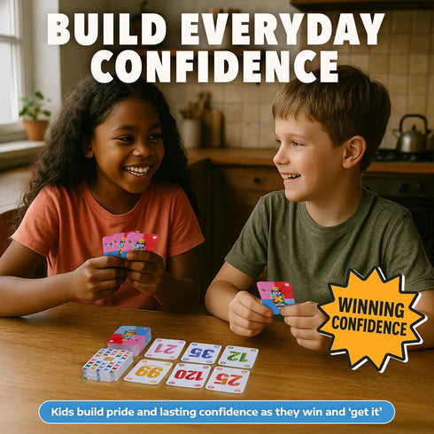 Triologyx 2nd 3rd 4th 5th Multiplication Game for Kids Interactive Math Card Game That Builds Confidence in Times