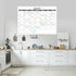 Large Undated Dry Erase Calendar for Wall - 1 Month, 40" x 30", Reusable Laminated with 8 Round Stickers