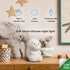 13272 Globe Electric Terry Triceratops Multicolor Changing Integrated LED Rechargeable Silicone Night Light Lamp, White