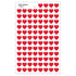 Trend Red Hearts superShapes Stickers, 800 Count Classroom Incentives