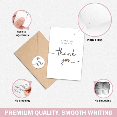 50 (4'x6' UnimaxPrint thank you cards with envelopes Vertical)