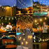 25 ST38 13 Bulbs, E12 Brightever Outdoor String Light FT, Patio Lights with Edison Waterproof Connectable Hanging
