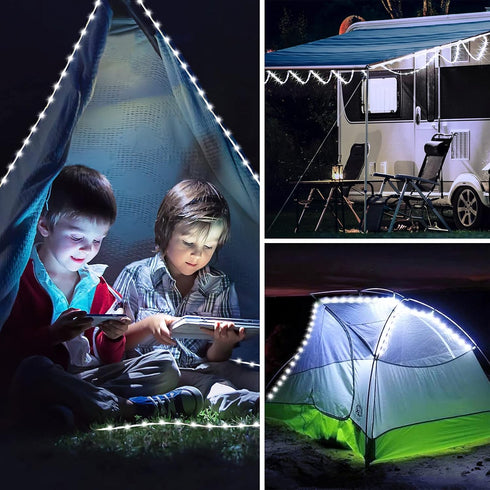 200 72ft 8 JMEXSUSS LED Solar Rope Lights for Pool, Modes Solar Rope Lights Outdoor Waterproof LED Solar Powered Rope