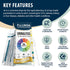 14-in-1 120 Full Panel Urine Test Strips for Urinalysis | Strips in Resealable Pouches Test for Kidney Health, Liver