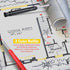 Hiboom 2 Pack Solid Carpenter Pencil with 14 Refill, Long Nosed Deep Hole Mechanical Pencil Marker with Built-in
