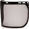 Pyramex Safety Full Face Shield for Eye & Head Protection, Black Mesh Steel Wire, ANSI Z87.1