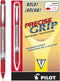 Pilot Precise Grip Liquid Ink Rolling Ball Stick Pens, Bold Point, Red Ink, 12-Pack